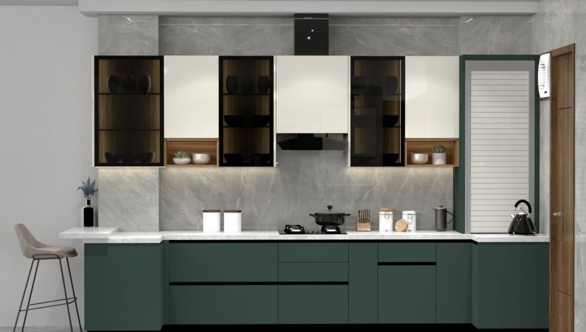 In-line modular kitchen Design