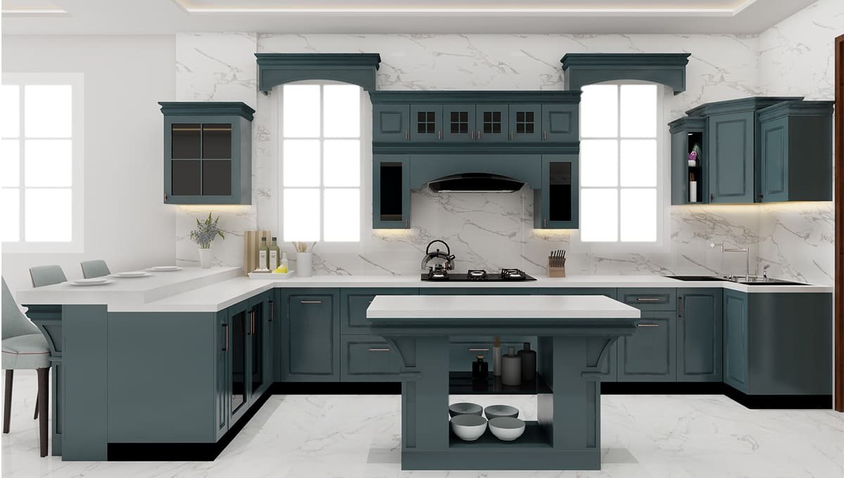 Island Modular Kitchen in Delhi