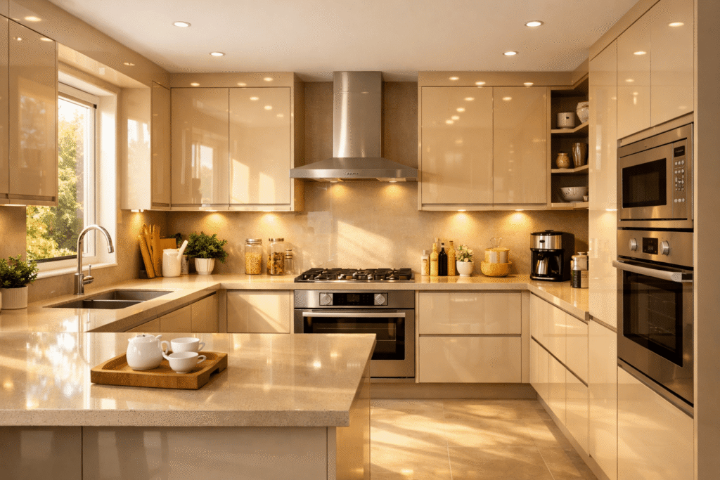 U Shape Kitchen Design