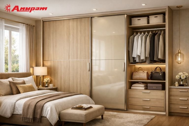 Best Wardrobe Design for Small Bedroom – Smart Storage Ideas by Anupam Kitchen