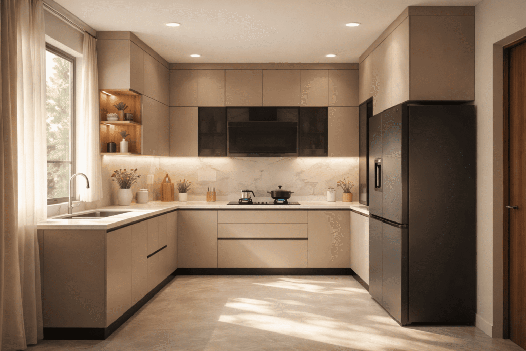 U Shaped Modular Kitchen Designs Ideas | Modern Modular Kitchen Ideas ...
