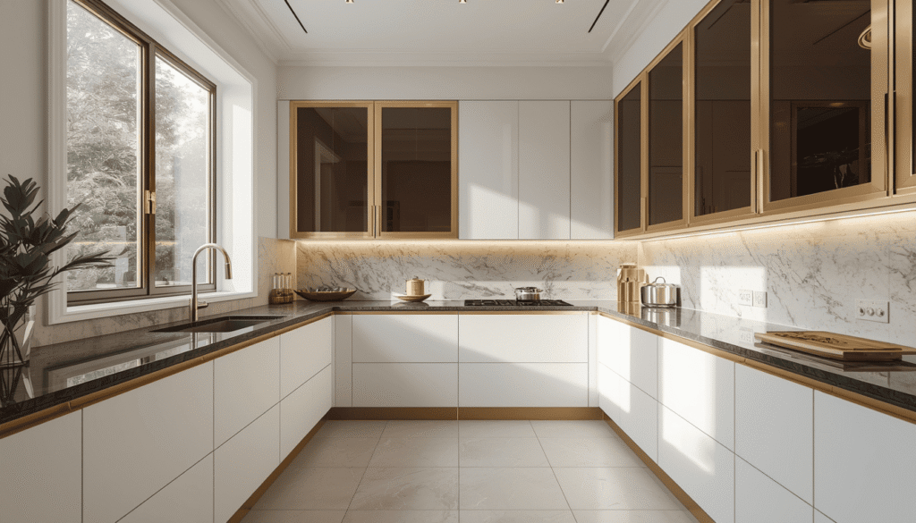 U Shaped Modular Kitchen Designs Ideas | Modern Modular Kitchen Ideas ...