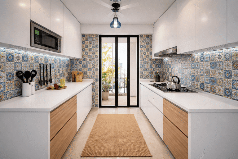 Small Modular Kitchen Designs & Parallel Layout
