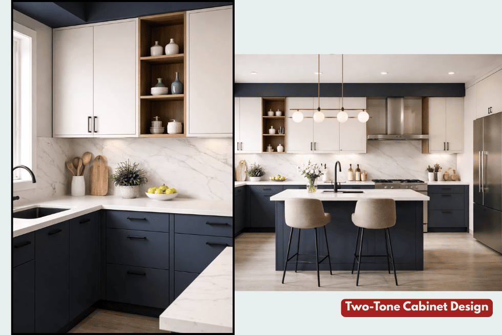 Two-Tone Cabinet Designs