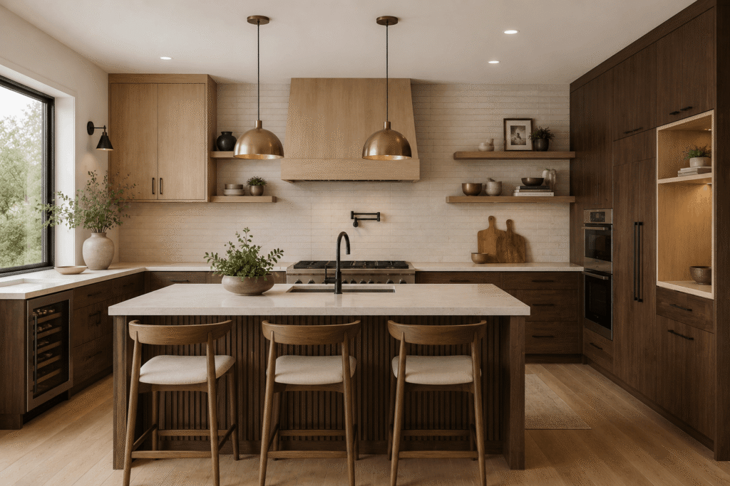 Two-Tone Wooden Kitchens
