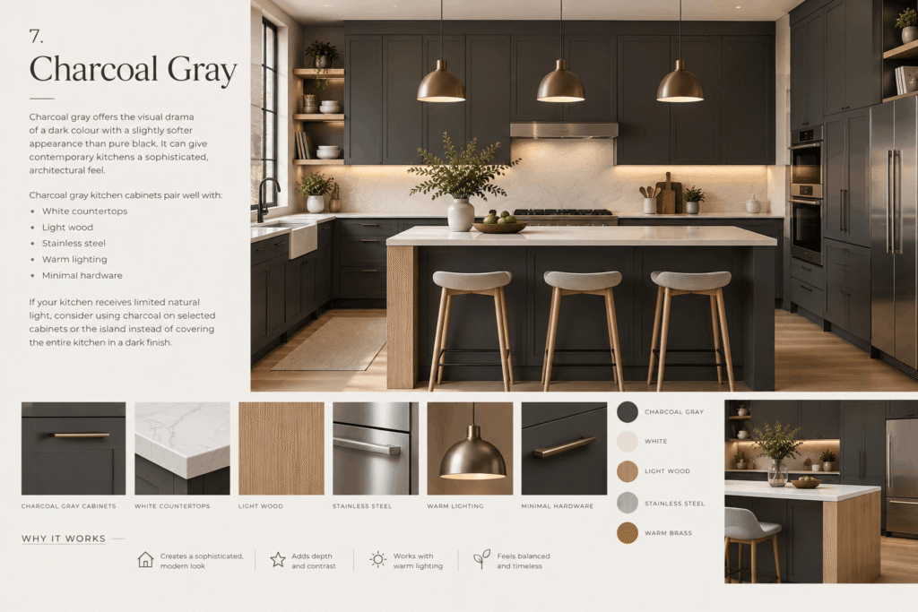 Charcoal Gray Kitchen Design 