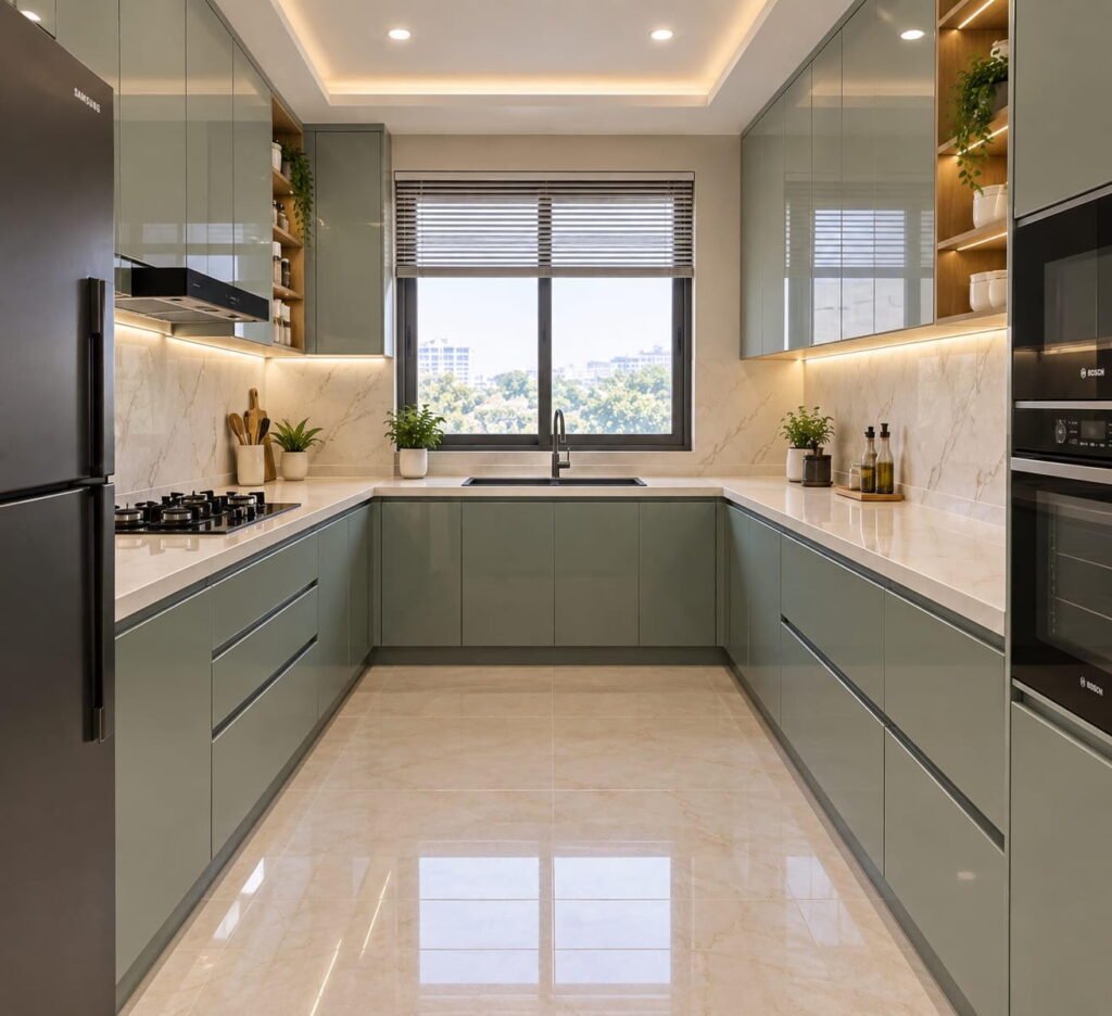 U-Shaped Kitchen Design